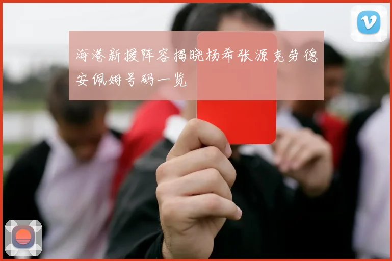 海港新援阵容揭晓杨希张源克劳德安佩姆号码一览